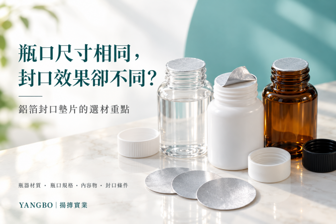 瓶口尺寸相同，封口效果卻不同？鋁箔封口墊片的選材重點